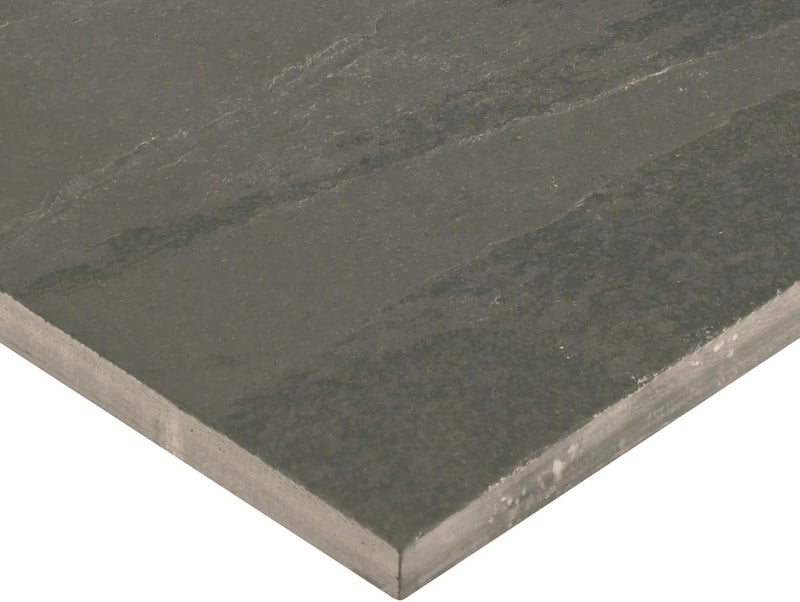 Daltile Natural Stone Slate 12" x 12" in Natural Cleft Brazil Black (6 PC per Carton) (5.82 SQFT per Carton) - Image 2